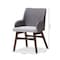 Baxton Studio Monte Mid-Century Modern Two-Tone Grey Armchair, PK2 134-7176 - alternate 5
